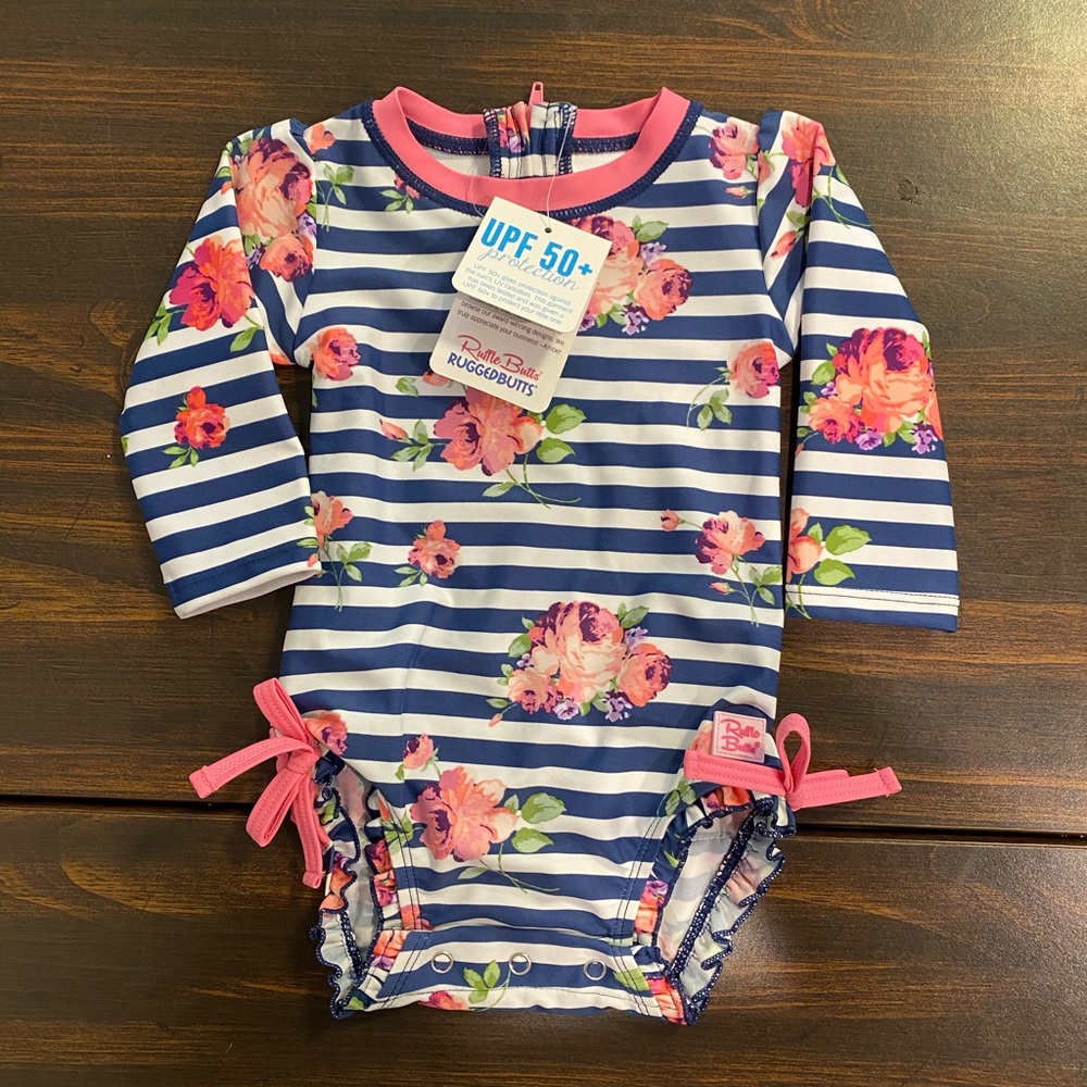 Brand New Rufflebutts Bathing Suit 6-12 Months